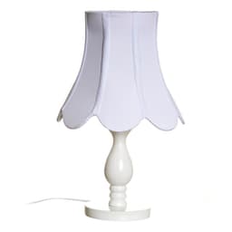 Abajur Madeira Torneado Cúpula Imperial Quarto Bebê Infantil Menina Menino