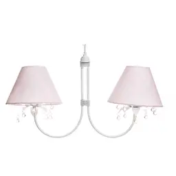 Lustre 2L Primavera Rosa Quarto Bebê Infantil Menina