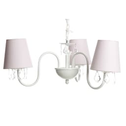 Lustre 3L Pingente Folha Quarto Bebê Infantil Menina