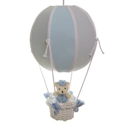 Lustre Balão Bolinha Urso Azul Quarto Bebê Infantil