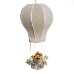 Lustre Balão Cintura Floresta Bege Quarto Bebê Infantil Menina Menino