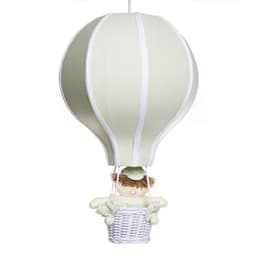 Lustre Balão G Verde Com Boneco Quarto Bebê Infantil