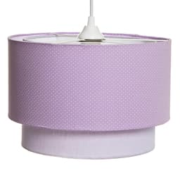 Lustre Tubular Duplo Lilás Quarto Bebê Infantil