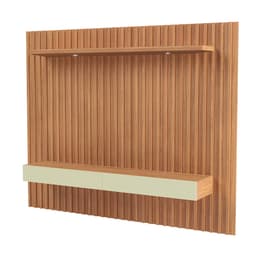 Painel para TV até 65 Polegadas Kira com LED 2 GV Freijó e Off White 223 cm