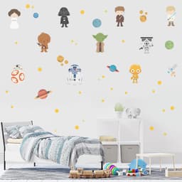 Adesivo de Parede Infantil Star Wars - recortado e autocolante para quartos de bebês e crianças