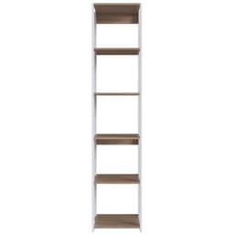 Guarda Roupa Closet Modulado 40x45x183cm com 6 Prateleiras ProDecor em MDP Montana e Branco