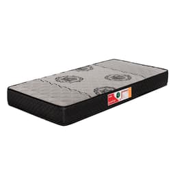 Colchão Solteiro Jade Espuma D45 (20x88x188) Cinza e Preto
