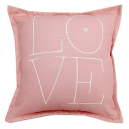 Almofada Quadrada Saturno Love Rosa 43x43 cm