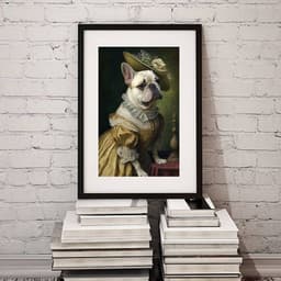 Quadro Bulldog Francês Lady - 60x48cm