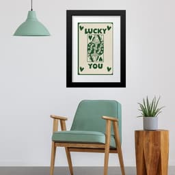 Quadro Carta Baralho Lucky You- 60x48cm