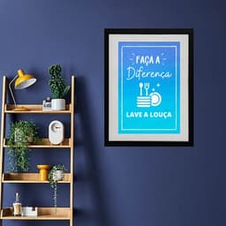 Quadro Cozinha Lave A Louça - 60x48cm