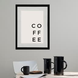 Quadro Cozinha Ultra Minimalista Coffee - 60x48cm