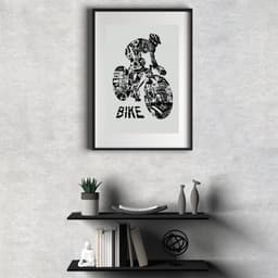 Quadro Decorativo Bike Art - 60x48cm