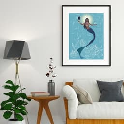Quadro Decorativo Iemanjá Sereia - 60x48cm