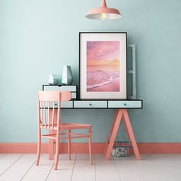 Quadro Fotografia Praia Mar Rosa - 60x48cm