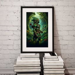 Quadro Guerreiro Oxóssi - 60x48cm