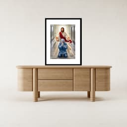 Quadro Jesus Abençoando Médico - 60x48cm