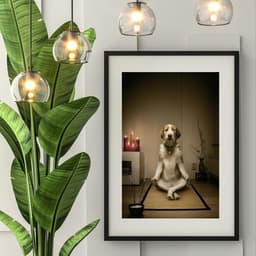 Quadro Meditação Canina - 60x48cm