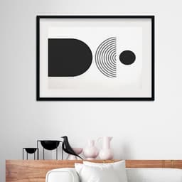 Quadro Minimalista Horizontal P&B - 60x48cm