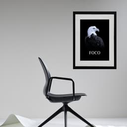 Quadro Motivacional Águia Foco - 60x48cm