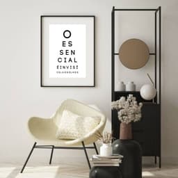 Quadro O Essencial É Invisível Aos Olhos - 60x48cm