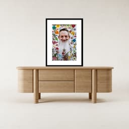 Quadro Padrinho Sebastião - 60x48cm - com vidro