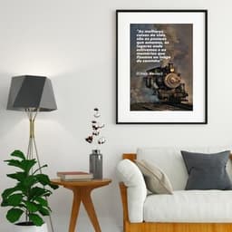 Quadro Reflexão de Chico Xavier - 60x48cm