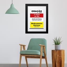 Quadro Remédio Oração - 60x48cm