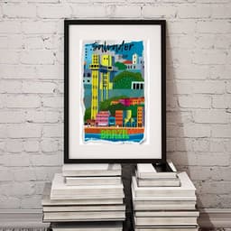 Quadro Salvador Bahia Brasil - 60x48cm