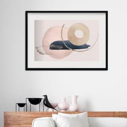 Quadro Suave Abstrato Horizontal - 60x48cm