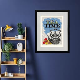 Quadro Vintage Chá Tea Time - 60x48cm