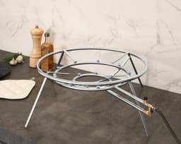 Fogareiro camping 16 Caulins Alta pressão 41 cm diametro Qualinox 3737