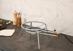 Fogareiro multiuso 12 caulins Alta Pressão 350 mm diâmetro Qualinox 3535