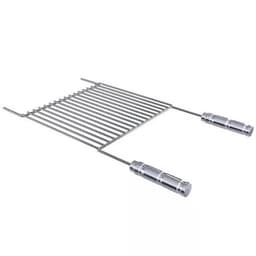 Grelha para Churrasqueira 70x40cm Uruguaia Aço Inox 304 Barr