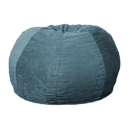 Puff Confort Maçã Suede Azul 100 cm
