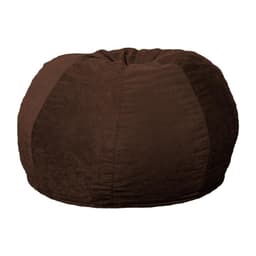 Puff Confort Maçã Suede Marrom Escuro 100 cm