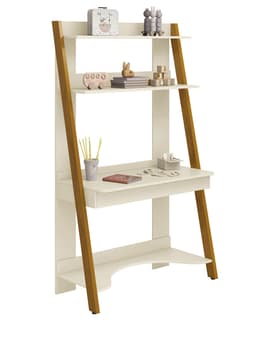 Estante Escrivaninha Simba Areia Fosco - MoveisAqui