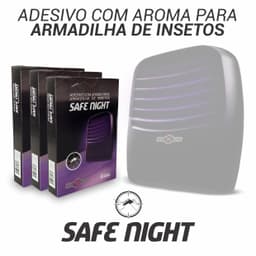 Refil Adesivo com Aroma para Armadilha de Insetos SAFE NIGHT - 4 unidades