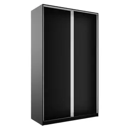 Guarda-Roupa Solteiro Zermatt 100% MDF 2 Portas 3 Gavetas Preto