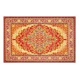 Capacho Veludo Marbella Cl101_6 Vermelho 48x90  Rayza