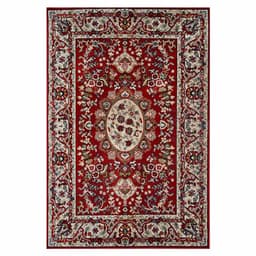 Tapete Retangular Veludo Marbella Çagdas III Vermelho 60x230 cm
