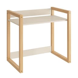 Mesa Infantil Zoe Areia Fosco/Madeira Natural - Reller Móveis