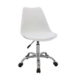 Cadeira de Escritório Interlocutor Luisa Estofada Branca