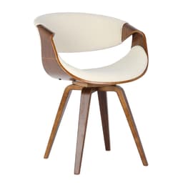 Cadeira de Jantar Nicole Revestimento Sintético Creme