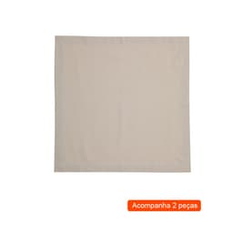 Kit Guardanapos com 2 Peças Amanda Bege 42x40 cm