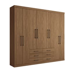 Guarda-Roupa Casal Master 8 Portas 6 Gavetas Jatobá