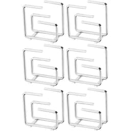 6 Porta Guardanapos de Papel Cromados para Cafeterias Suportes Organizadores de Mesas