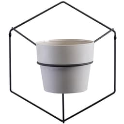 Floreira Suporte de Flores para Parede Hexa Grafite