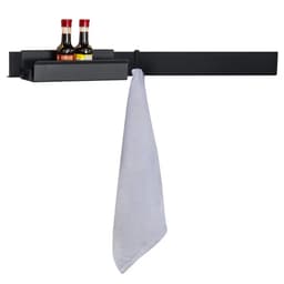 Organizadores Cozinha Barra 60cm Porta Condimentos Gancho Grafite
