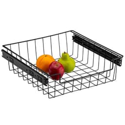 Gaveta Fruteira Deslizante Aramada com Corrediça Preta 47cm